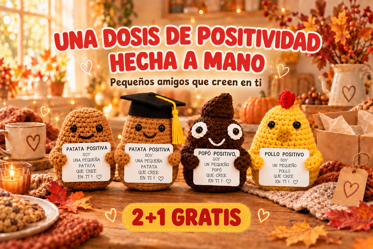 Patata Positiva España - una dosis de positividad hecha a mano, 2+1 gratis